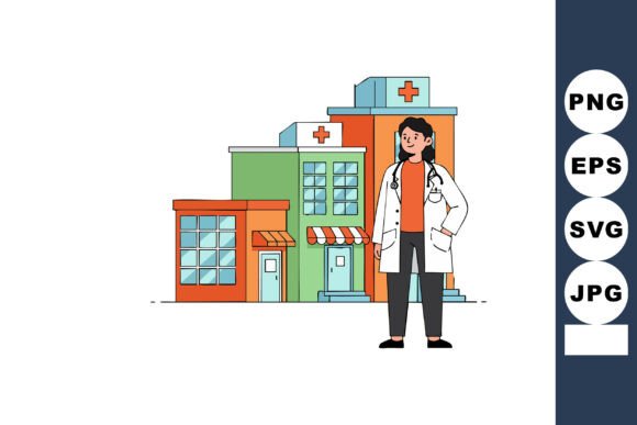 Female Doctor Standing in Front of Medic