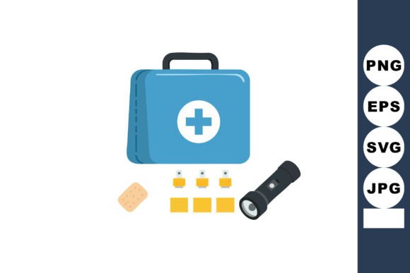 First Aid Kit with Flashlight Bandage