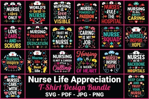 Nurse Life Appreciation Design Bundle
