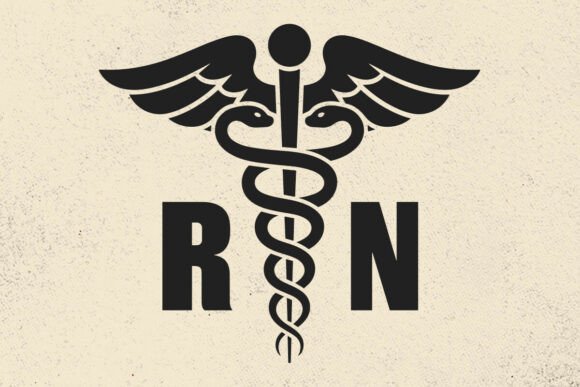 RN SVG Medical Vector Silhouette