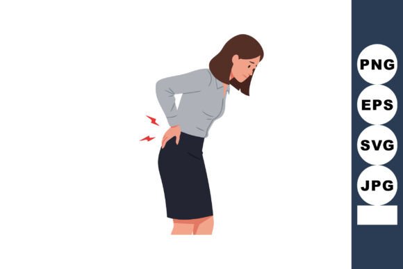 Woman Experiencing Back Pain Posture Dis
